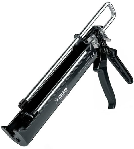 Пистолет для силикона-герметика усиленный алюминиевый корпус SGS1292