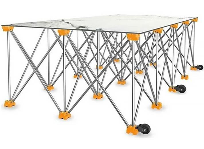 Верстак складной алюминиевый 240 × 120 × 85 см грузоподъемность до 1500 кг SGS942