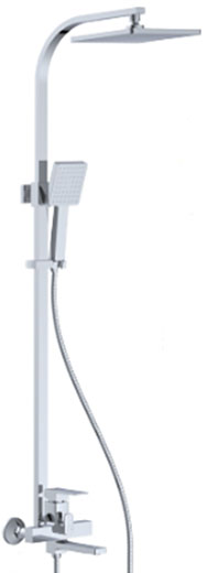 Душевая система латунная на три потребителя (с изливом) (k35) VT035-106 Valvetti Premium