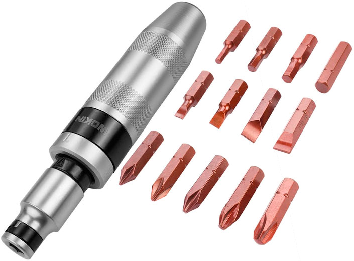 Отвертка ударная с комплектом насадок 14 ед 204113 WOKIN