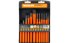 Набор  зубил кернеров и выколоток 12 шт 256212 WOKIN