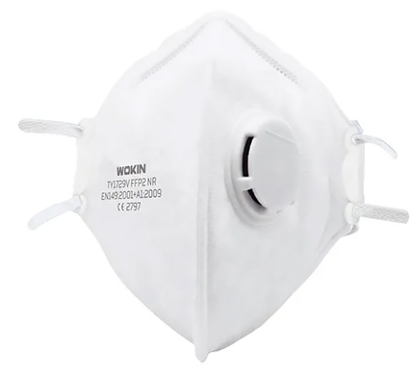 Маска респиратор с клапаном FFP2 456210 WOKIN