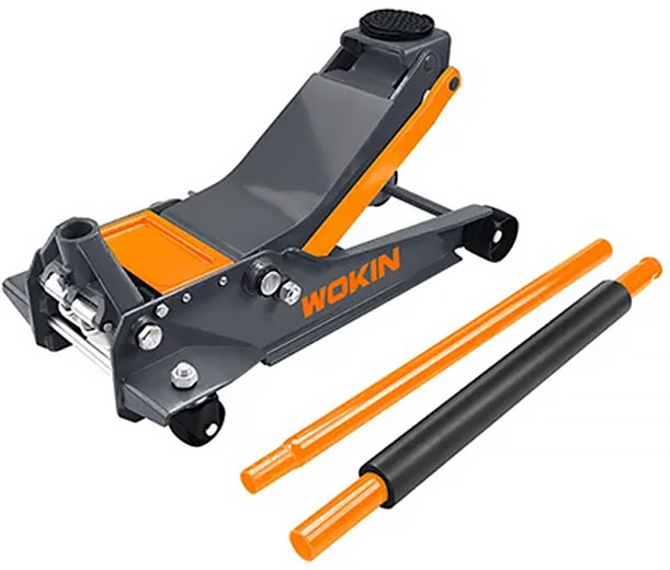 Домкрат гидравлический подкатной 3.5 тонны высота подъема 100 - 508 мм 736735 WOKIN
