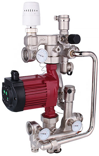 Насосно-смесительный узел HVAC для отопления и теплого пола без насоса боковое подлючение XF15192A valveTTi