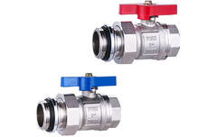 Кран шаровой прямой без термометра для коллектора 1 XF83512 valveTTi