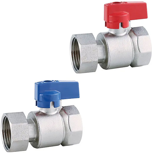 Кран шаровой прямой без термометра для коллектора 1 XF83512C valveTTi