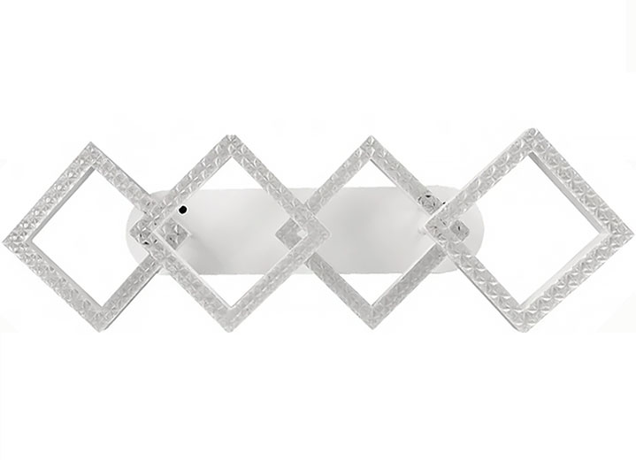 Люстра светодиодная 24W*2 810 х 180 белая TR0370-2455