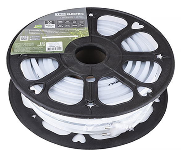 Гибкий неон SMD2835-120 LED/м-220 В-6,5 Вт/м-IP67-6000 K (25м) TDM