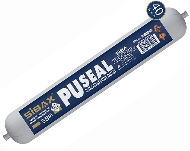 Клей-герметик полиуретановый универсальный черный 600 мл. SB91 - B SIBAX