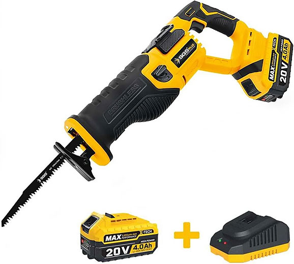 Пила сабельная бесщеточная аккумуляторная 20В 1 х 4,0Ah SGS5565