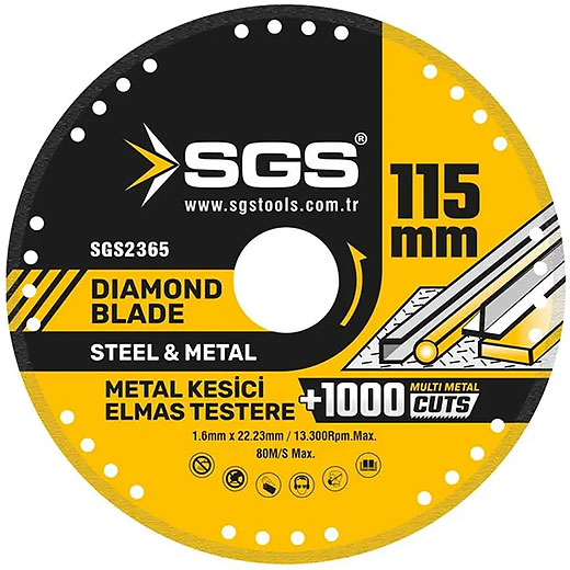 Диск отрезной алмазный Steel-Metal Diamond Blade SGS