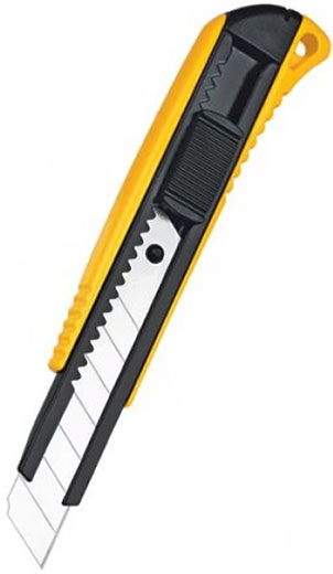 Нож сегментный выдвижной пластиковый корпус 18 мм SGS1788