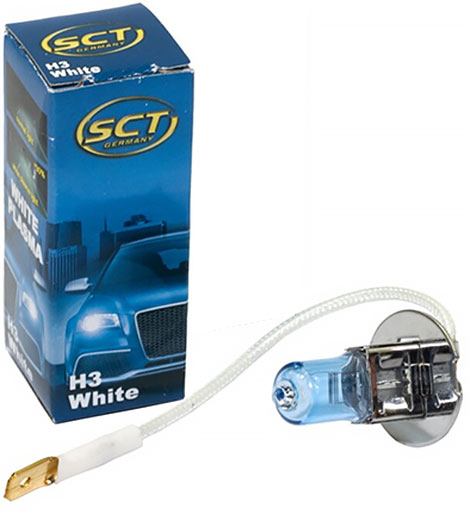 Лампа H3 White 12V 55W PK22s SCT