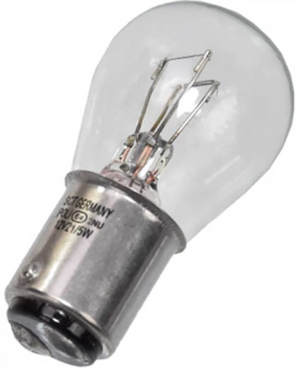 Лампа R21/5W Long Life 12V 21/5W BAY15d SCT