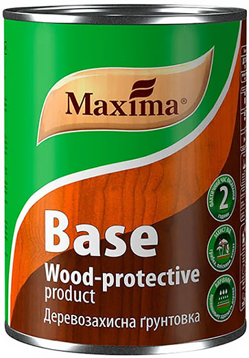 Грунтовка алкидная деревозащитная BASE (бесцветная) 0.75 л Maxima
