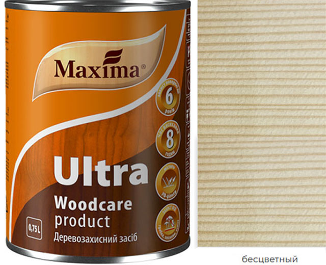 Лазурь алкидная для дерева ULTRA глянцевая Maxima
