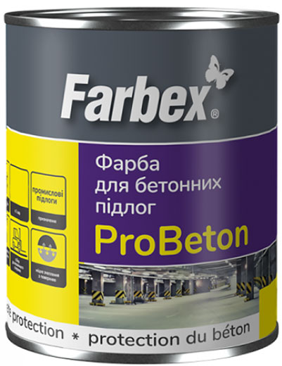 Краска для бетонных полов ProBeton серая 2.8 кг Farbex