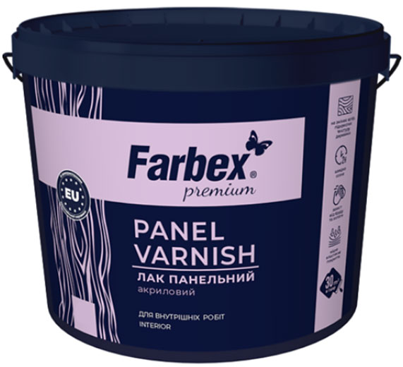 Лак акриловый панельный глянцевый Farbex