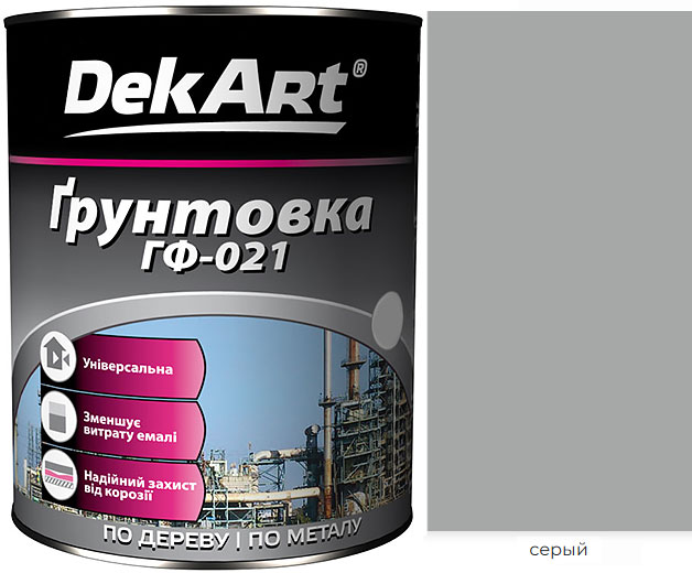 Грунтовка ГФ-021 антикоррозийная DekArt