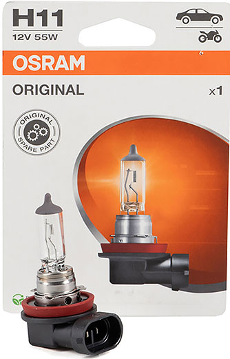 Лампа H11 12V 55W PGJ19-2 OSRAM