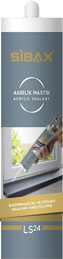 Герметик акриловый белый 450 г. LS24 SIBAX