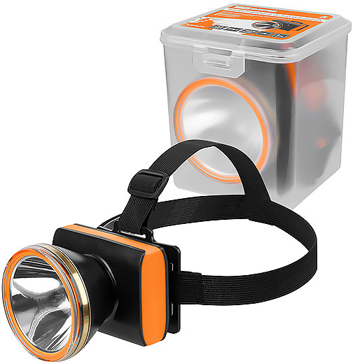 Фонарь «Налобный 15» аккум. 5 Вт LED Li-Ion 3.7 В 2.4 А*ч 300 лм 230 В TDM