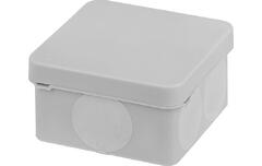 Распаячная  коробка двухкомпонентная серая ОП 70х70х40 мм IP66 6 вх. TDM
