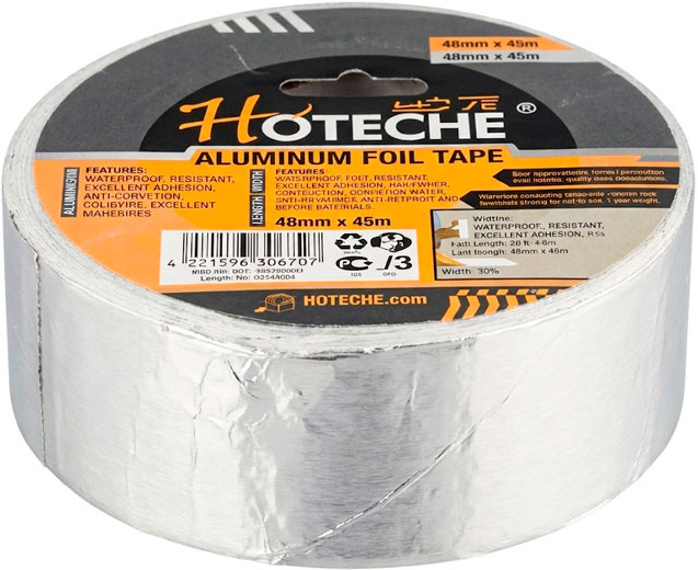 Лента бутиловая - алюминиевая (40-100°C) 5см х 5 пог.м 438062 Hoteche