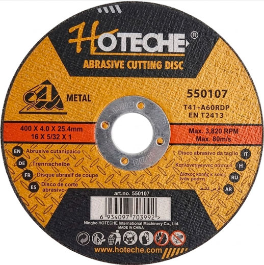 Диск отрезной 400 х 4,0 х 25.4 550107 Hoteche