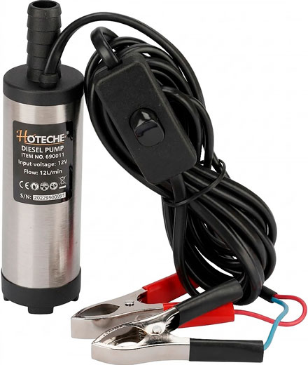 Насос дизельный 12V Диаметр 38 мм 12л/мин 690051 Hoteche