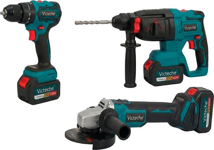 Набор бесщеточный литиевый аккумуляторный 3 ед. 48V VP10129 Victeche