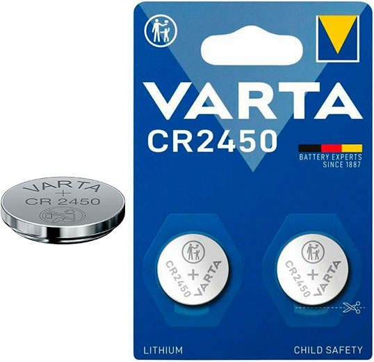 Элемент питания CR2450 (блистер 2шт) VARTA