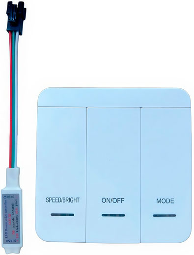 Контроллер для светодиодной ленты Water running s TRip 3 клавишы DC12-24V TDM