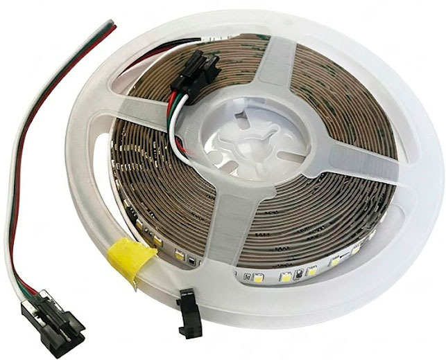 Лента светодиодная SMD2835 - 120LED/m-IP20 - 24В - 9.5Вт/м - 10мм - 5000К (5м) Water running s Trip