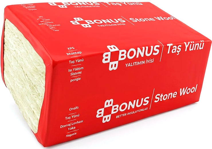 Минеральная вата 1200 × 600 × 50 мм 50 кг/м³ Bonus