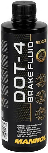 Тормозная жидкость DOT - 4 (450мл) MANNOL