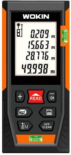 Дальномер лазерный 0.05 ~ 60 м 507106 WOKIN