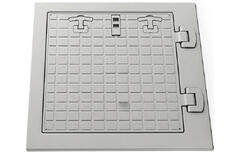 Люк  ревизионный квадратный пластиковый с петлям и замком 70 × 80 см Akpls