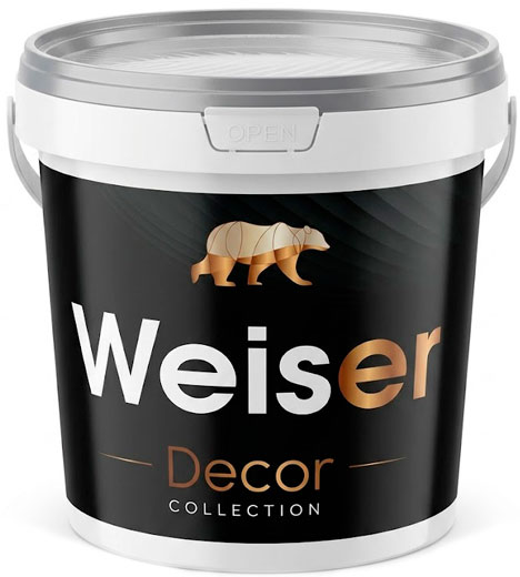 Лак для декоративных покрытий DECOR Серебро 1 л Weiser