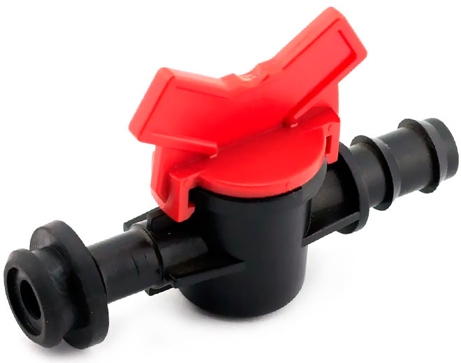 Кран стартовый с уплотнительной резинкой для cадовой трубки DRIP PIPE