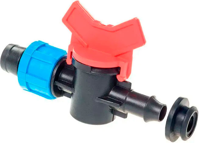 Кран стартовый с уплотнительной резинкой для ленты DRIP TAPE