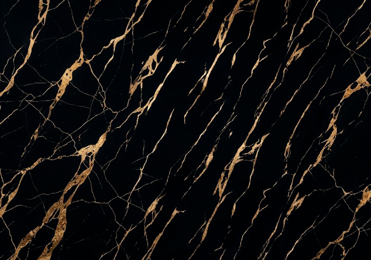 Панель стеновая PVC PW1910-1G Black Gold 122 см x 280 см (Глянец) толщ 2.7 мм PorFloor