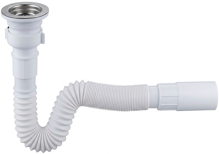 Сифон гофрированный 1 1/2 х 40мм WJ701 Valvetti