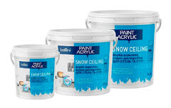 Краска для внутренних работ матовая белая Snow Ceiling Paint Acrylic 1.2 кг ТМ Bellini