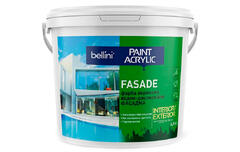 Краска  для фасадных работ матовая белая Fasade Paint Acrylic 1.2 кг ТМ Bellini