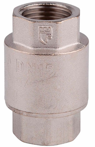 Клапан обратный никелированный усиленный 1/2 (15мм) SD FORTE