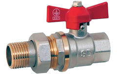 Кран с американкой прямой латунь ВН SD PLUS