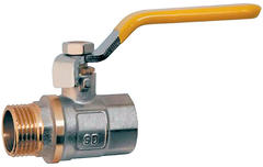 Кран шаровой латунь газ рычаг ВН, SD PLUS
