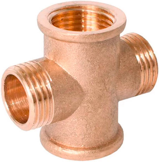 Крестовина латунь усиленная 3/4 ВНВН