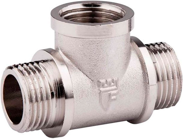 Тройник никелированный НВН 3/4 (20мм) SD FORTE